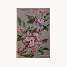 Book cover with floral design and text 'Mosses from an Old Manse' on a beige background