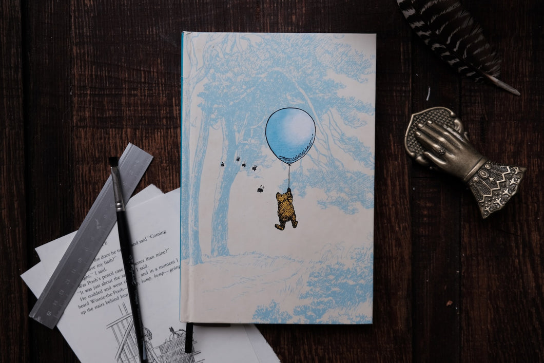 Winnie-the-Pooh book-cover-journal with dotted paper