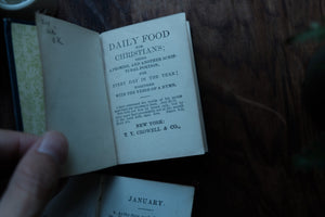 1880s Daily Food for Christians Miniature Book