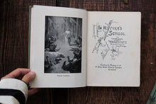 Open book with title page and an illustration