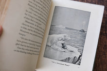 Open book with an illustration 