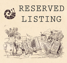 Reserved Listing for Pamela Vizdos - Custom Journal