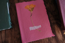 Lined Journal with Dried Flower